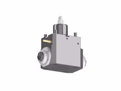 BMT60 angetriebener Werkzeughalter - winkliger Werkzeughalter, Kupplung DIN 1809  Spannzange 2xER32, 1:1 Übersetzung, keine Innenkühlung, 6000 1/min